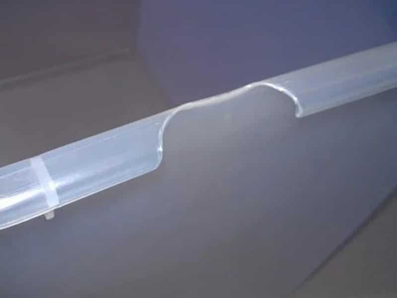 Short Shot in Clear Plastic Injection Molded Parts