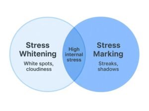 Stress Whitening and Stress Mark Injection Molding