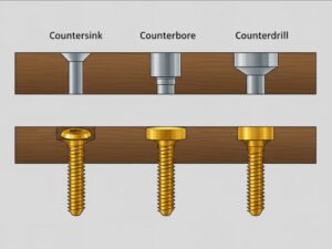Countersink Holes: How They Are Made and Used? 1 Countersink Holes Counterbore Holes Counterdrill Holes
