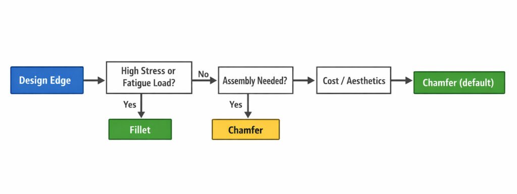 How to Choose Fillet and Chamfer