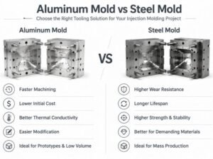 Aluminum Injection Molds: When to Use Them & Alloy Guide 2 Aluminum Mold vs Steel Mold