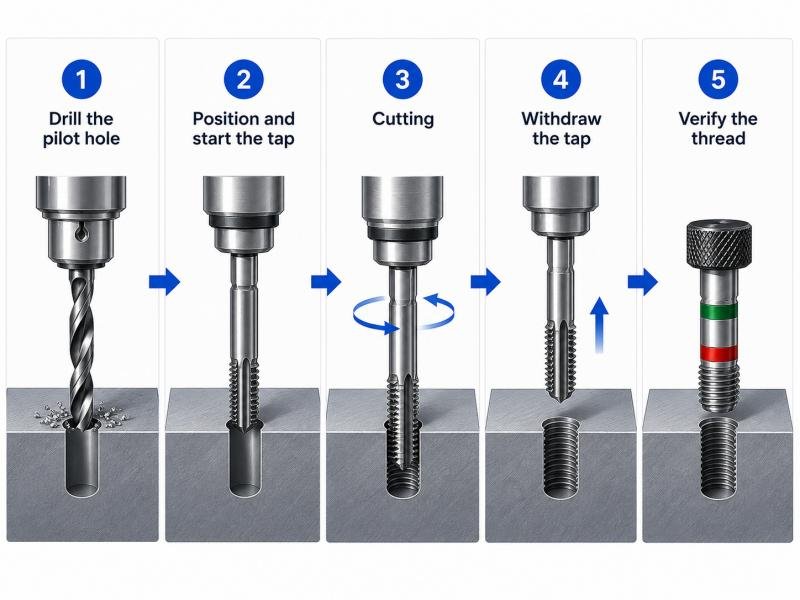 Thread Tapping Step-by-Step Process